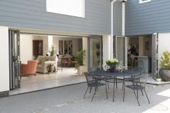Expansive Grey Aluminium Bifolding Doors