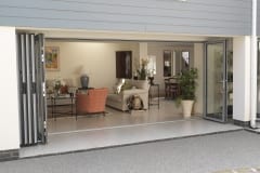 Fully Opened Aluminium Folding Doors