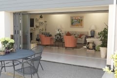 Supplier and Installer of Grey Aluminium Bifolding Doors